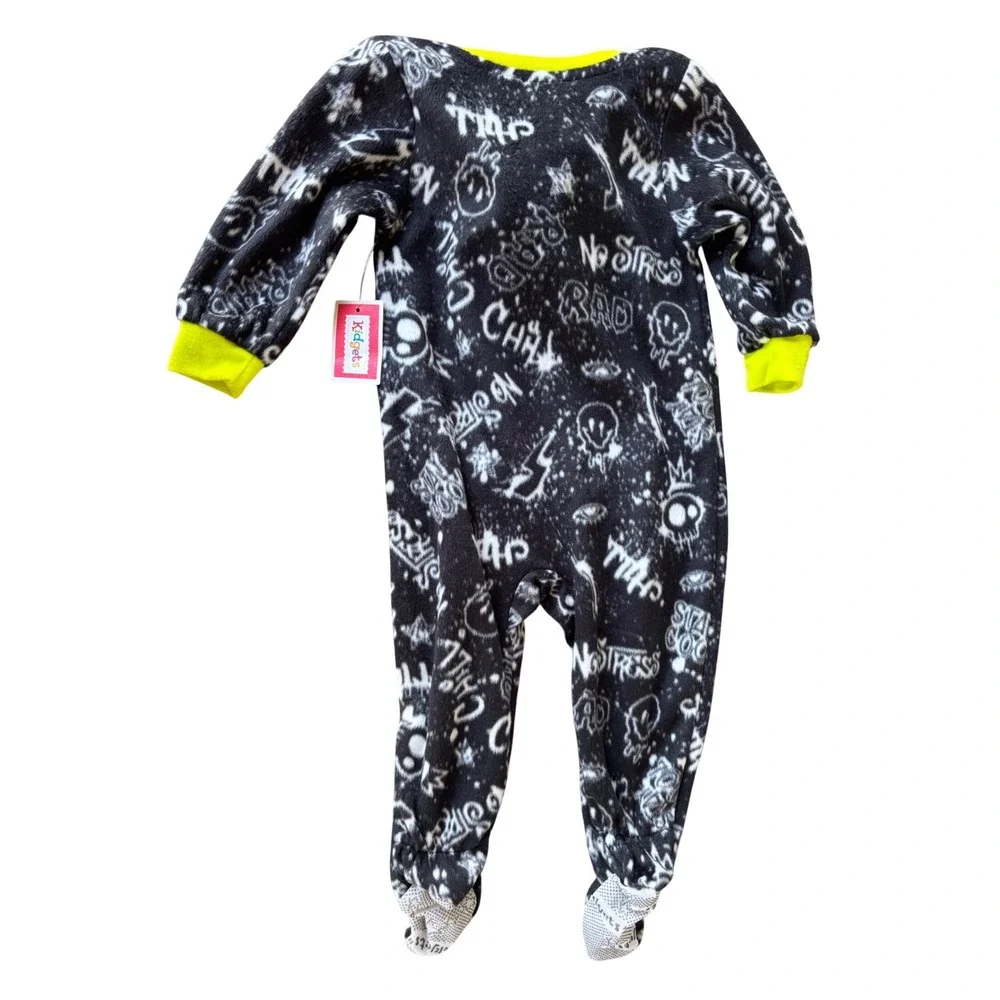 Baby Pajamas Lot of 4 | Dinosaur & Bear Prints | Carter's &‎ Little Blue House |